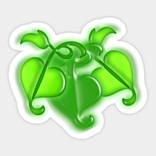 3-D Ivy Leaves Sticker